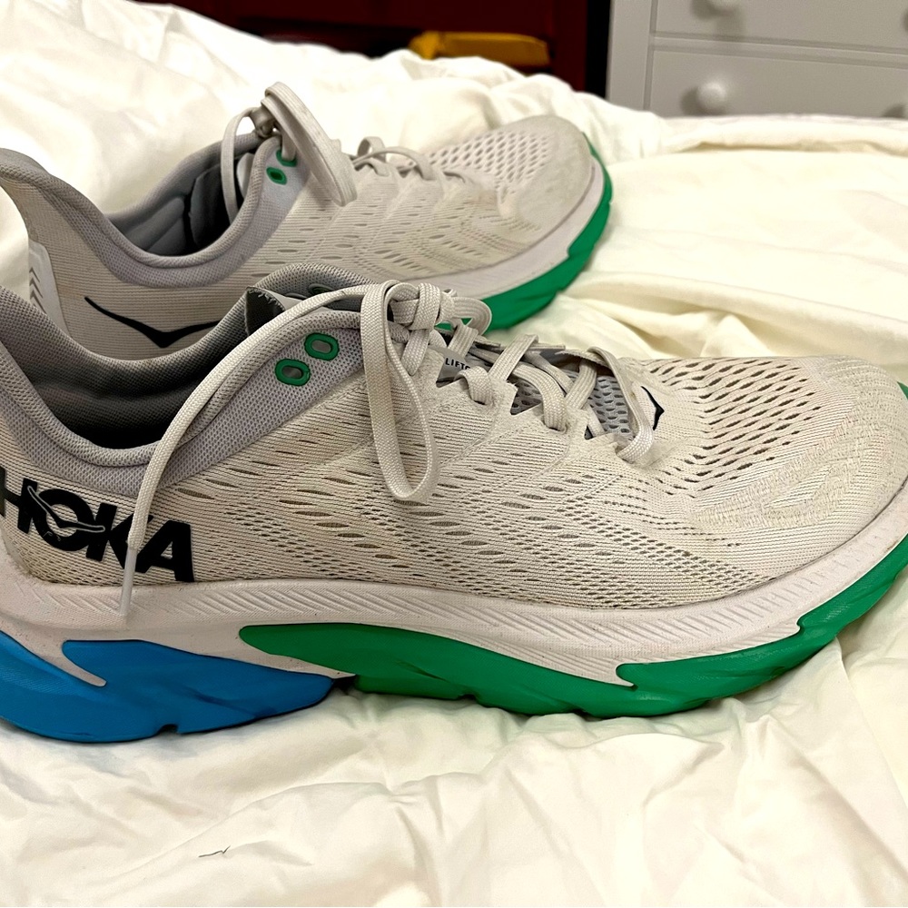 Men’s HOKA Clifton shoes size 10